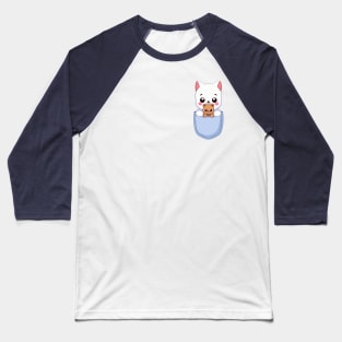 Cat and Teddy Bear Baseball T-Shirt